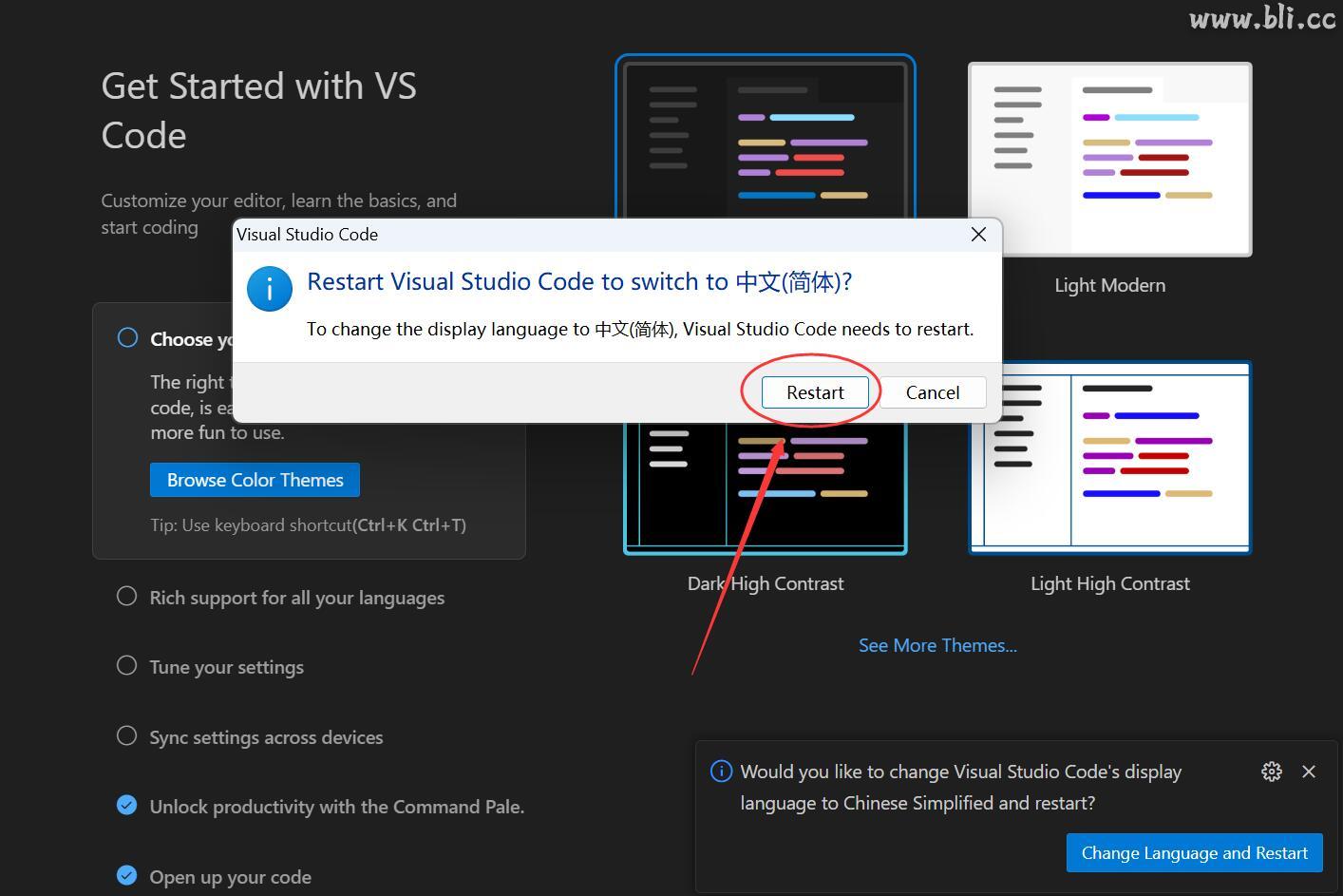 2024最新版 Visual Studio Code 如何切换到中文版 中文 第6张